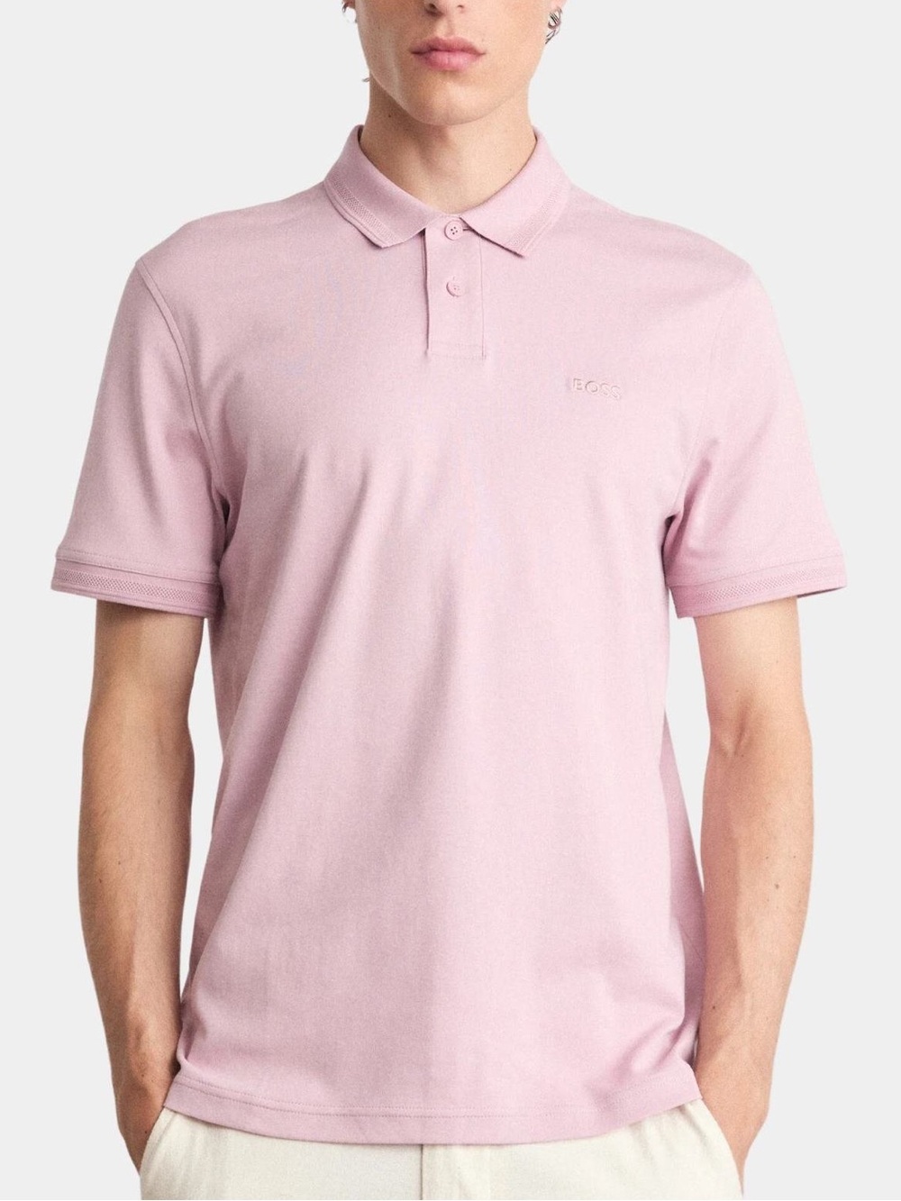 Boss Men's Polo Shirt in Dusty Rose | size Medium | NWT